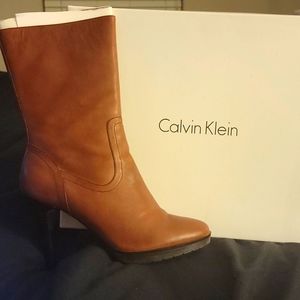 Calvin Klien Leather Boots